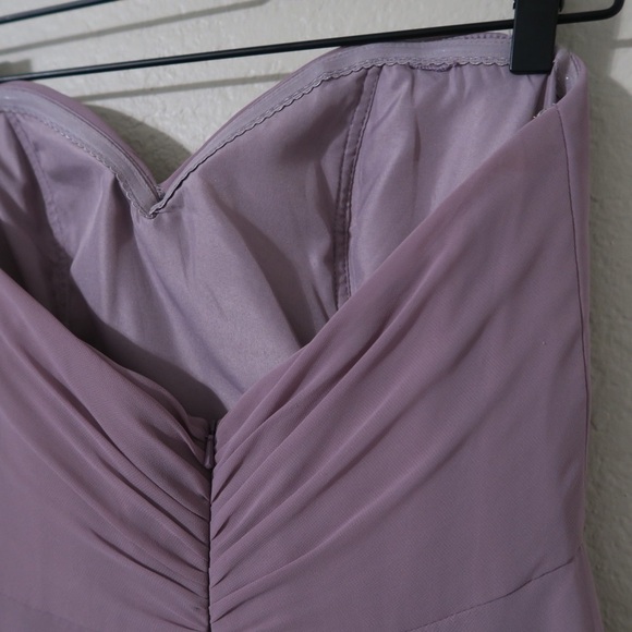 Jenny Yoo Annabelle Dress Strapless Maxi A-line Bridesmaid Prom‎ Wedding Purple - Picture 12 of 13